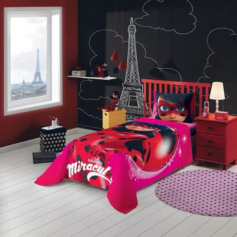 Jogo Cama Ladybug Miraculous Lepper Solteiro 2pc Licenciado Menor preço em Jogo Cama Ladybug Miraculous Lepper Solteiro 2pc Licenciado