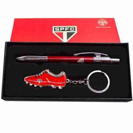 Jogo Caneta Roller Ball De Metal Com Chaveiro - São Paulo Spfc - Mileno Menor preço em Jogo Caneta Roller Ball De Metal Com Chaveiro - São Paulo Spfc - Mileno