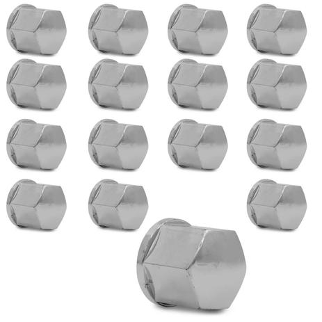 Jogo Capa de Parafuso e Porca de Roda Sextavado 19mm Cromado 16 Peças - Emblemax Menor preço em Jogo Capa de Parafuso e Porca de Roda Sextavado 19mm Cromado 16 Peças - Emblemax