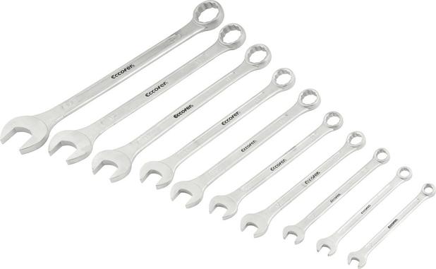 Jogo chave combinada 6-22mm aço carbono com 10 peças estojo plástico - Eccofer é boa?