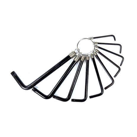 Jogo Chave Torx Argola T8-T50 10 Peças Profissional CRV Corneta Menor preço em Jogo Chave Torx Argola T8-T50 10 Peças Profissional CRV Corneta