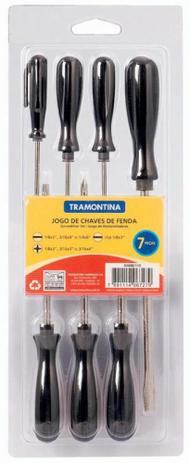 Menor preço em Jogo chaves de fenda 7pcs tramontina (43408115)