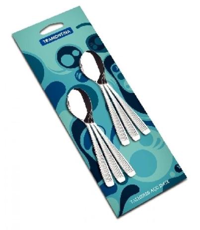 Jogo Colher Chá 6 Peças Inox Athenas Tramontina 66940071 Menor preço em Jogo Colher Chá 6 Peças Inox Athenas Tramontina 66940071