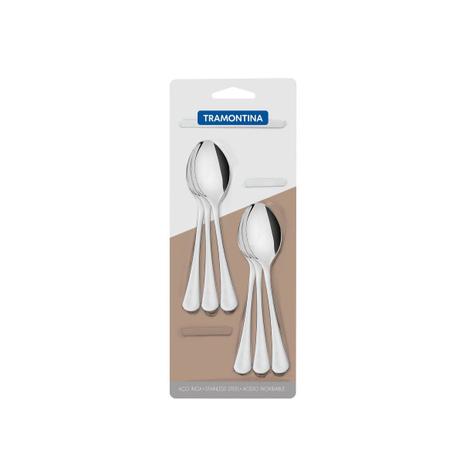 Jogo colher cha aco inox 6 pcs 66945071 tramontina Menor preço em Jogo colher cha aco inox 6 pcs 66945071 tramontina