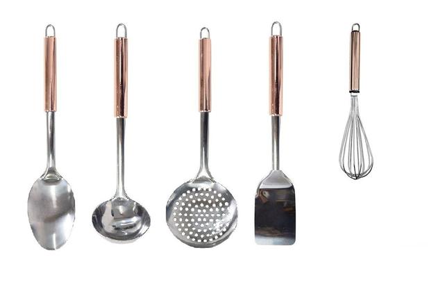 Jogo Colheres Aço Inox Utensílios De Cozinha Bronze Gold - Mimo Menor preço em Jogo Colheres Aço Inox Utensílios De Cozinha Bronze Gold - Mimo
