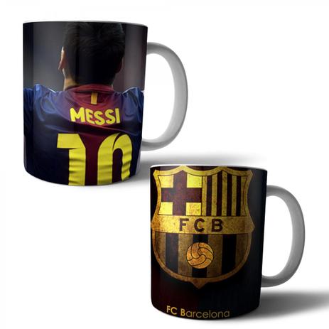 Jogo com 2 Canecas Porcelana Barcelona Messi 350ml (BD01) - Skin t18 Menor preço em Jogo com 2 Canecas Porcelana Barcelona Messi 350ml (BD01) - Skin t18