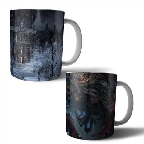 Jogo com 2 Canecas Porcelana Bloodborne Sony From Software 350ml (BD01) - Skin t18 é boa?