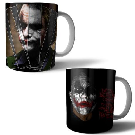 Jogo com 2 Canecas Porcelana Coringa 350ml (BD01) - Skin t18 Menor preço em Jogo com 2 Canecas Porcelana Coringa 350ml (BD01) - Skin t18