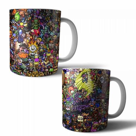 Jogo com 2 Canecas Porcelana Geração 8 Bit Vídeo Games Retro Games 350ml (BD01) - Skin t18 Menor preço em Jogo com 2 Canecas Porcelana Geração 8 Bit Vídeo Games Retro Games 350ml (BD01) - Skin t18