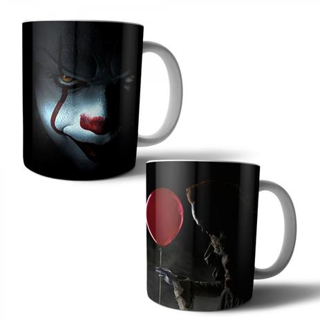 Jogo com 2 Canecas Porcelana It A Coisa 350ml (BD01) - Skin t18 Menor preço em Jogo com 2 Canecas Porcelana It A Coisa 350ml (BD01) - Skin t18