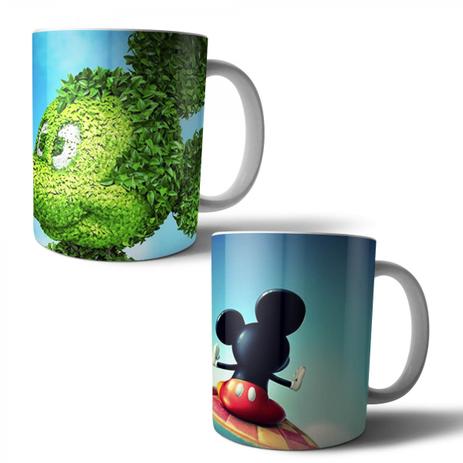 Jogo com 2 Canecas Porcelana Mickey 350ml (BD01) - Skin t18 Menor preço em Jogo com 2 Canecas Porcelana Mickey 350ml (BD01) - Skin t18