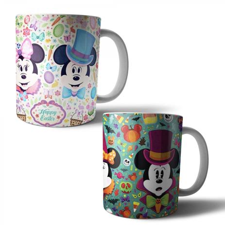 Jogo com 2 Canecas Porcelana Mickey Minnie Disney 350ml (BD01) - Skin t18 Menor preço em Jogo com 2 Canecas Porcelana Mickey Minnie Disney 350ml (BD01) - Skin t18