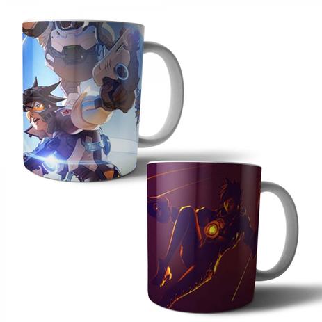 Jogo com 2 Canecas Porcelana Overwatch 350ml (BD01) - Skin t18 Menor preço em Jogo com 2 Canecas Porcelana Overwatch 350ml (BD01) - Skin t18