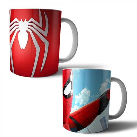 Jogo com 2 Canecas Porcelana Spider-man Homem Aranha de volta ao lar 350ml (BD01) - Skin t18 Menor preço em Jogo com 2 Canecas Porcelana Spider-man Homem Aranha de volta ao lar 350ml (BD01) - Skin t18