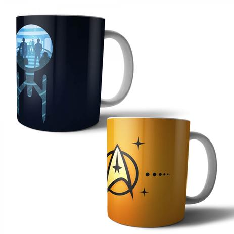 Jogo com 2 Canecas Porcelana Star Trek 350ml (BD01) - Skin t18 Menor preço em Jogo com 2 Canecas Porcelana Star Trek 350ml (BD01) - Skin t18