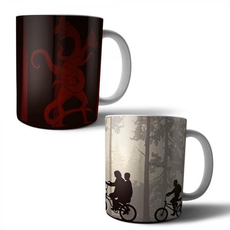Jogo com 2 Canecas Porcelana Stranger Things 350ml (BD01) - Skin t18 Menor preço em Jogo com 2 Canecas Porcelana Stranger Things 350ml (BD01) - Skin t18