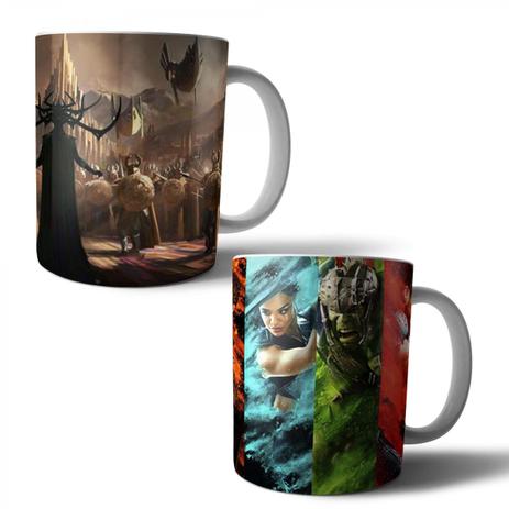 Jogo com 2 Canecas Porcelana Thor Ragnarok 350ml (BD02) - Skin t18 Menor preço em Jogo com 2 Canecas Porcelana Thor Ragnarok 350ml (BD02) - Skin t18