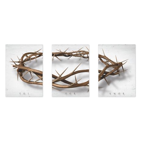 JOGO COM 3 QUADROS FOI POR AMOR - TAMANHO A4 - Placa Decorativa - MDF - Pôster no quadro Menor preço em JOGO COM 3 QUADROS FOI POR AMOR - TAMANHO A4 - Placa Decorativa - MDF - Pôster no quadro