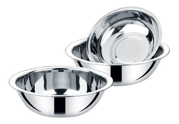 Jogo Com 3 Tigelas Bowl De Aço Inox Cozinha 19, 21 E 23 Cm - Clink Menor preço em Jogo Com 3 Tigelas Bowl De Aço Inox Cozinha 19, 21 E 23 Cm - Clink