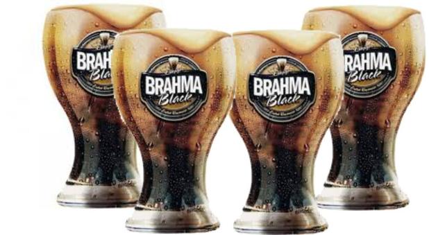 Jogo com 4 Copos Brahma Black - Globalização Menor preço em Jogo com 4 Copos Brahma Black - Globalização