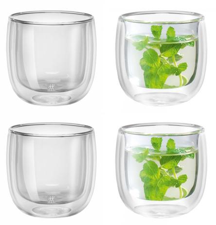 Jogo com 4 copos de parede dupla 240ml - Zwilling Menor preço em Jogo com 4 copos de parede dupla 240ml - Zwilling