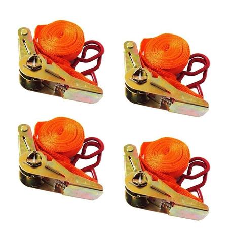 Jogo Com 4 Fitas Cintas Para Prender Carga Com Catraca - Starfer Menor preço em Jogo Com 4 Fitas Cintas Para Prender Carga Com Catraca - Starfer