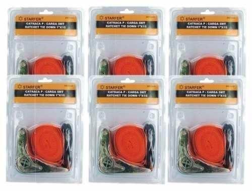 Jogo Com 6 Fitas Cintas Para Prender Carga Com Catraca - Starfer Menor preço em Jogo Com 6 Fitas Cintas Para Prender Carga Com Catraca - Starfer