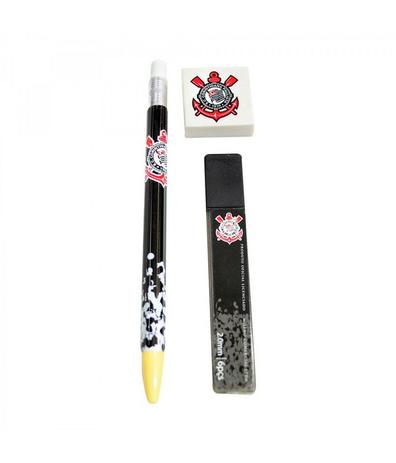 Jogo Com Lapiseira 2.0mm Borracha E Grafites - Corinthians - Mileno Menor preço em Jogo Com Lapiseira 2.0mm Borracha E Grafites - Corinthians - Mileno