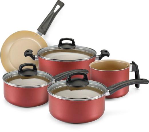 Jogo Conjunto de Panelas 5 Peças Premium Panelux - Cereja Menor preço em Jogo Conjunto de Panelas 5 Peças Premium Panelux - Cereja
