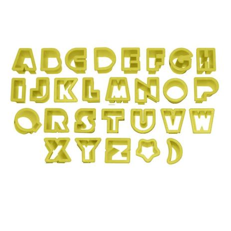 Jogo Cortadores de Pasta Americana e Biscuit Blue Star Letras 3,5cm com 28 Peças Menor preço em Jogo Cortadores de Pasta Americana e Biscuit Blue Star Letras 3,5cm com 28 Peças