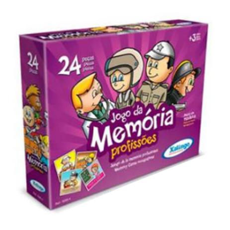 Jogo da memoria 24 peças profissoes xalingo Menor preço em Jogo da memoria 24 peças profissoes xalingo