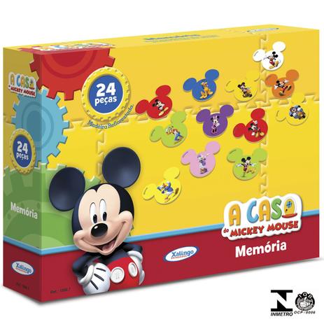 Jogo Da Memória Mickey Club House Disney 24 Peças 1898.7 Xalingo Menor preço em Jogo Da Memória Mickey Club House Disney 24 Peças 1898.7 Xalingo