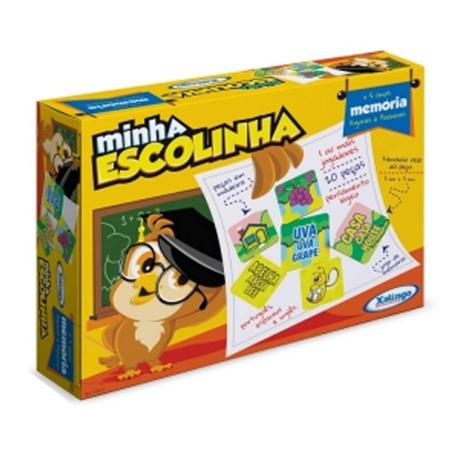 Jogo da Memória minha escolinha Xalingo Brinquedos Menor preço em Jogo da Memória minha escolinha Xalingo Brinquedos