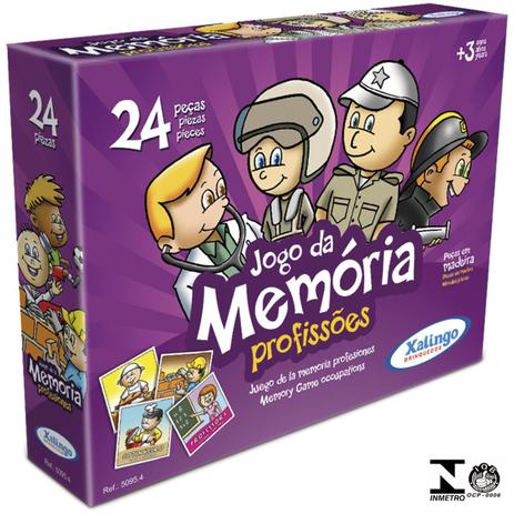 Jogo Da Memória Profissões 24 Peças 5095.4 Xalingo Menor preço em Jogo Da Memória Profissões 24 Peças 5095.4 Xalingo