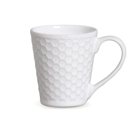 Jogo de 12 Canecas Colmeia Branco - Porto brasil Menor preço em Jogo de 12 Canecas Colmeia Branco - Porto brasil