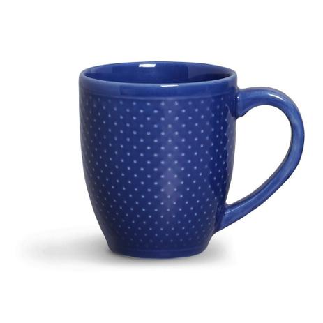 Jogo de 12 Canecas Pois Azul Navy - Porto brasil Menor preço em Jogo de 12 Canecas Pois Azul Navy - Porto brasil