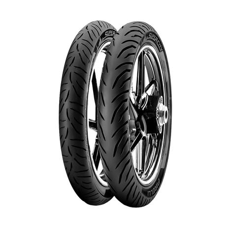 Jogo de 2 Pneus de Moto Pirelli Super City 2.75-18 42P + 90/90-18 51P - CG / YBR / RD / Titan Menor preço em Jogo de 2 Pneus de Moto Pirelli Super City 2.75-18 42P + 90/90-18 51P - CG / YBR / RD / Titan