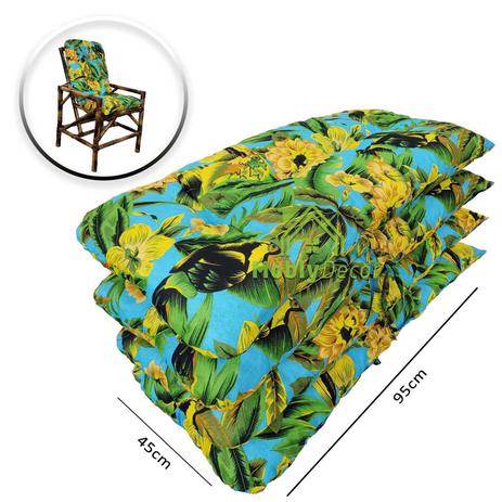 Jogo De 4 Almofadas Para Poltrona De Vime E Cadeira De Bambu - MOBLYDECOR Menor preço em Jogo De 4 Almofadas Para Poltrona De Vime E Cadeira De Bambu - MOBLYDECOR