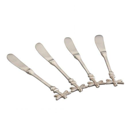 Jogo de 4 Mini Espátulas Prateadas de Latão Libélula L2132 Lyor Prata Menor preço em Jogo de 4 Mini Espátulas Prateadas de Latão Libélula L2132 Lyor Prata