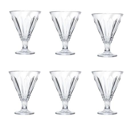 Jogo De 6 Tacas Para Sorvete Gelatto Bello Em Cristal Ecologico 220Ml A12,5Cm Transparente - 24053 - L hermitage é boa?