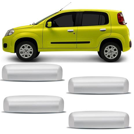 Jogo de Apliques Cromados Maçaneta Externa Novo Uno 2010 e 2018 4 Portas Encaixe Perfeito Dupla Face - Serauto Menor preço em Jogo de Apliques Cromados Maçaneta Externa Novo Uno 2010 e 2018 4 Portas Encaixe Perfeito Dupla Face - Serauto