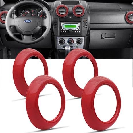 Jogo de Apliques Difusor de Ar Fiesta Hatch Sedan 07 a 12 Ecosport 08 a 12 Vermelho 4 Peças - Nk brasil Menor preço em Jogo de Apliques Difusor de Ar Fiesta Hatch Sedan 07 a 12 Ecosport 08 a 12 Vermelho 4 Peças - Nk brasil