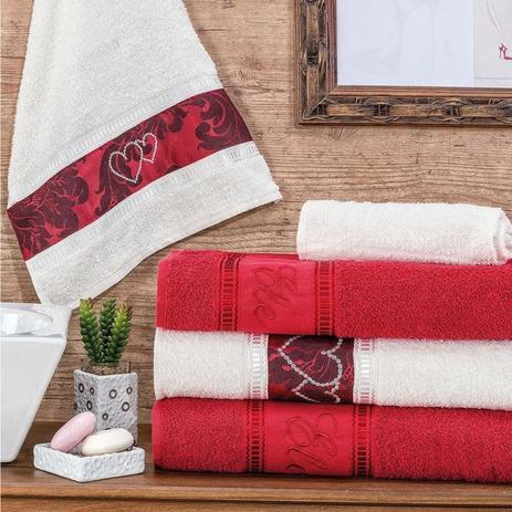 Jogo de Banho Coleção Viena 05 peças 100 Algodão - Vermelho - Benxovais é boa?