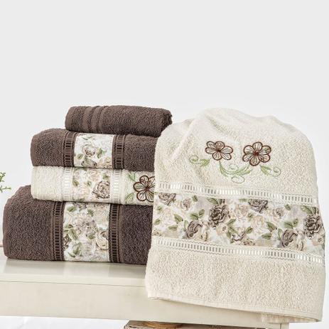 Jogo de Banho Passione Tabaco 370 g/m² 100 Algodão 05 Peças - Dourados enxovais é boa?