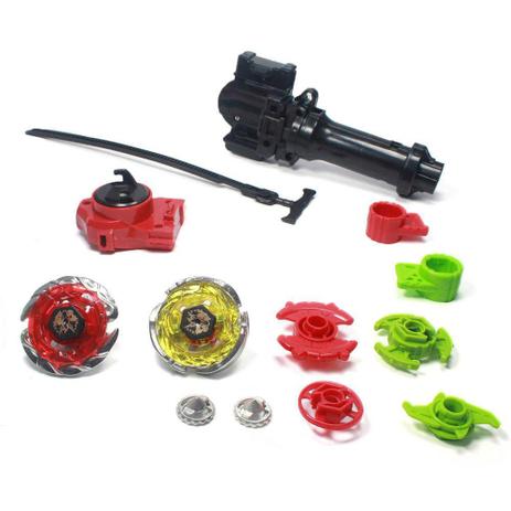 Jogo de Beyblade Brinquedo Com 2 Piões Fight Top - Toy king é boa?