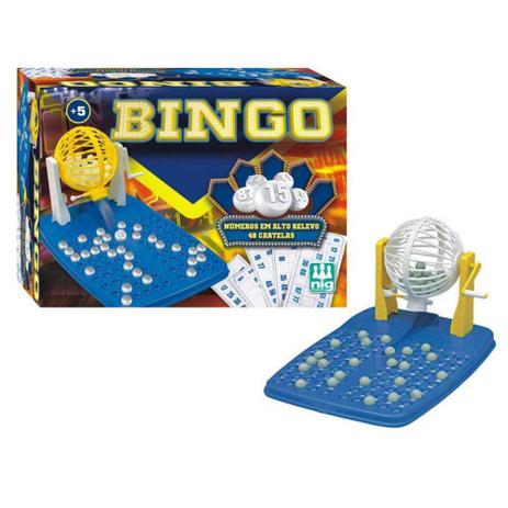 Jogo de Bingo 48 Cartelas (REF: 1000) - Nig brinquedos Menor preço em Jogo de Bingo 48 Cartelas (REF: 1000) - Nig brinquedos