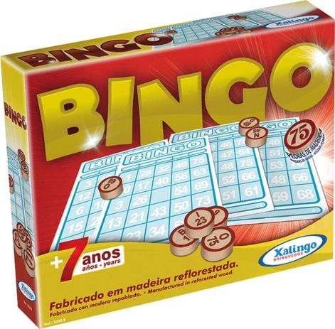 Jogo de Bingo Bingo de Pedras de Madeira Xalingo Menor preço em Jogo de Bingo Bingo de Pedras de Madeira Xalingo