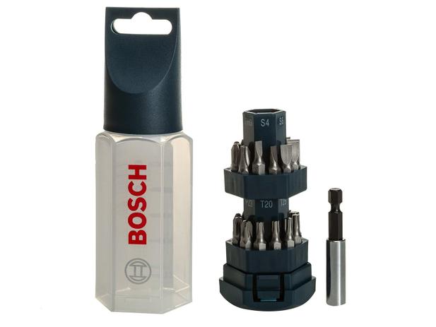 Jogo de Bits Bosch 1/4” Big Bit - 25 Peças Menor preço em Jogo de Bits Bosch 1/4” Big Bit - 25 Peças