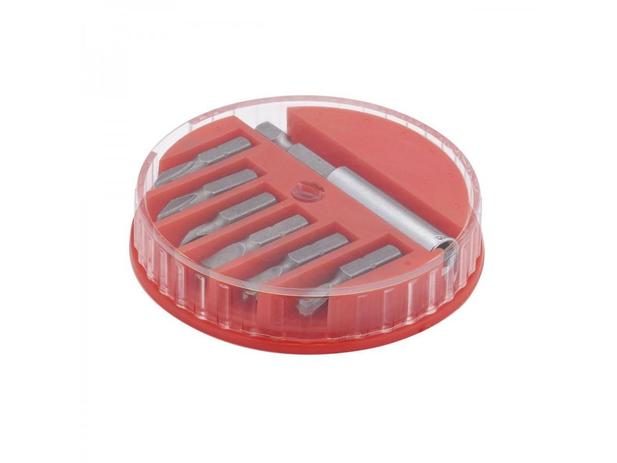 Jogo de Bits, ponteira para parafusadeira 1” c/ 7 peças e estojo - Worker Menor preço em Jogo de Bits, ponteira para parafusadeira 1” c/ 7 peças e estojo - Worker