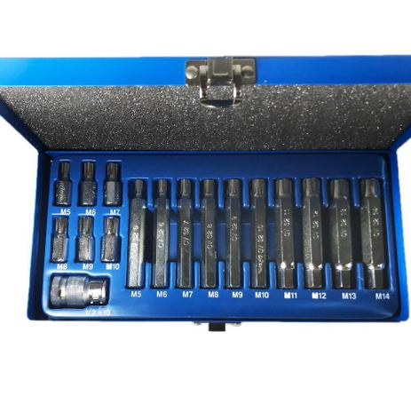 Jogo de Bits Ribe Com Adaptador 1/2 17 Peças - Waft Menor preço em Jogo de Bits Ribe Com Adaptador 1/2 17 Peças - Waft